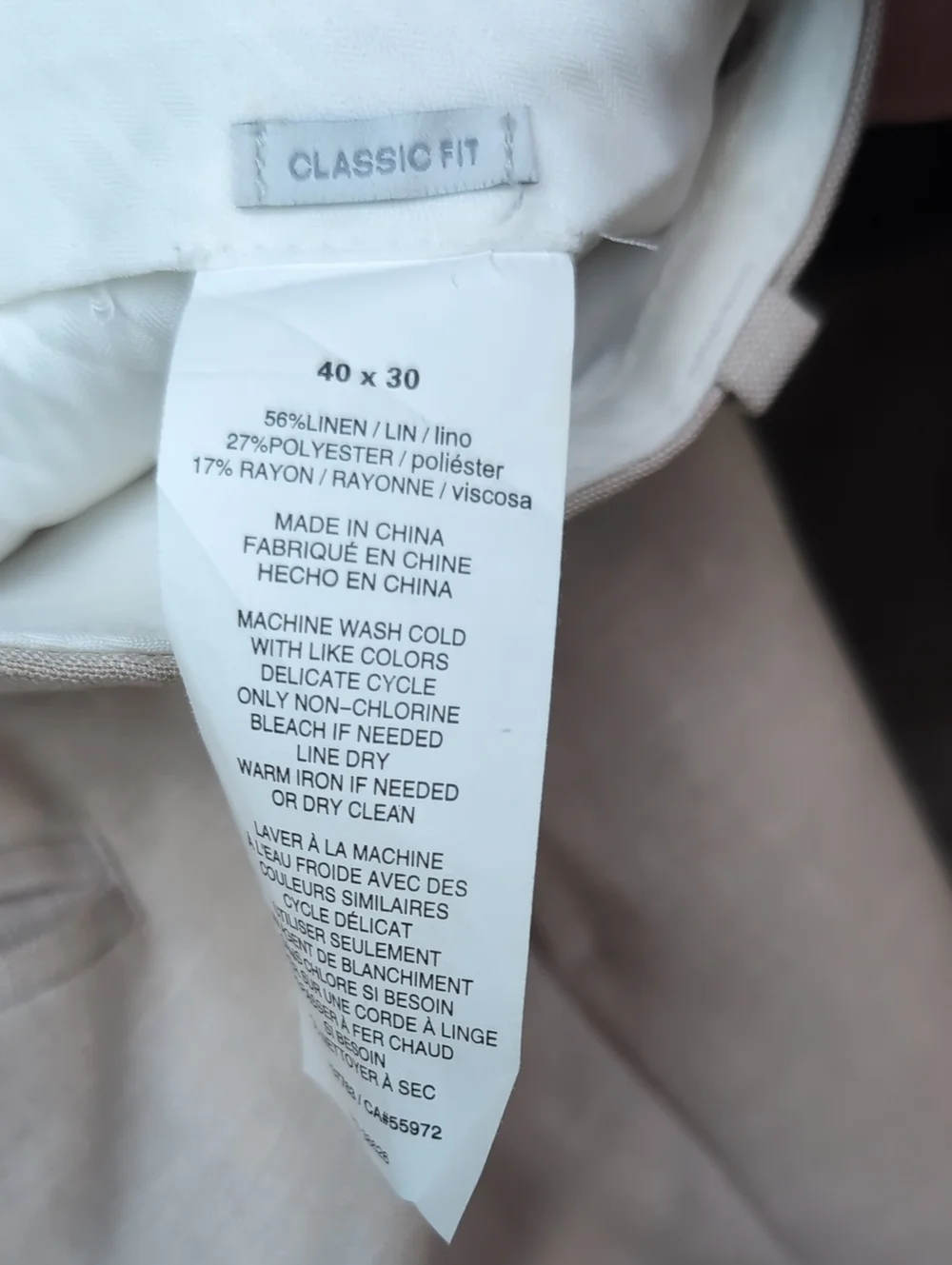 Perry Ellis Light Beige Chinos